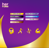 HERFORM Creatine for Women – Myo-Inositol + Collagen Blend