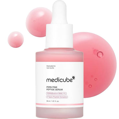 🩷 Medicube Salmon DNA PDRN Pink Peptide Serum | Korean Glow Serum (1.01 fl.oz.)